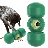 KADTC Extra-Large Dog Treat Dispenser Toy Rolling Giggling Indestructible Durable Bone Puzzle Feeder Toys Adjustable Food Dispensing Speed for Medium/Large/Extra-Large Dogs Aggressive Chewers